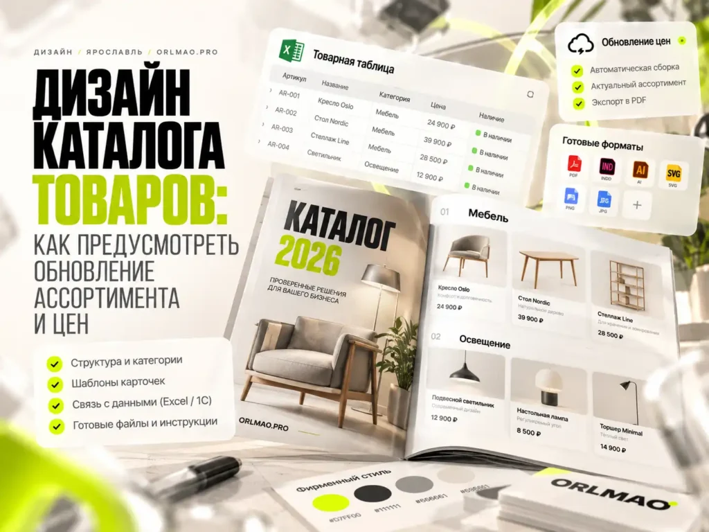 Дизайн каталога товаров: как предусмотреть обновление ассортимента и цен
