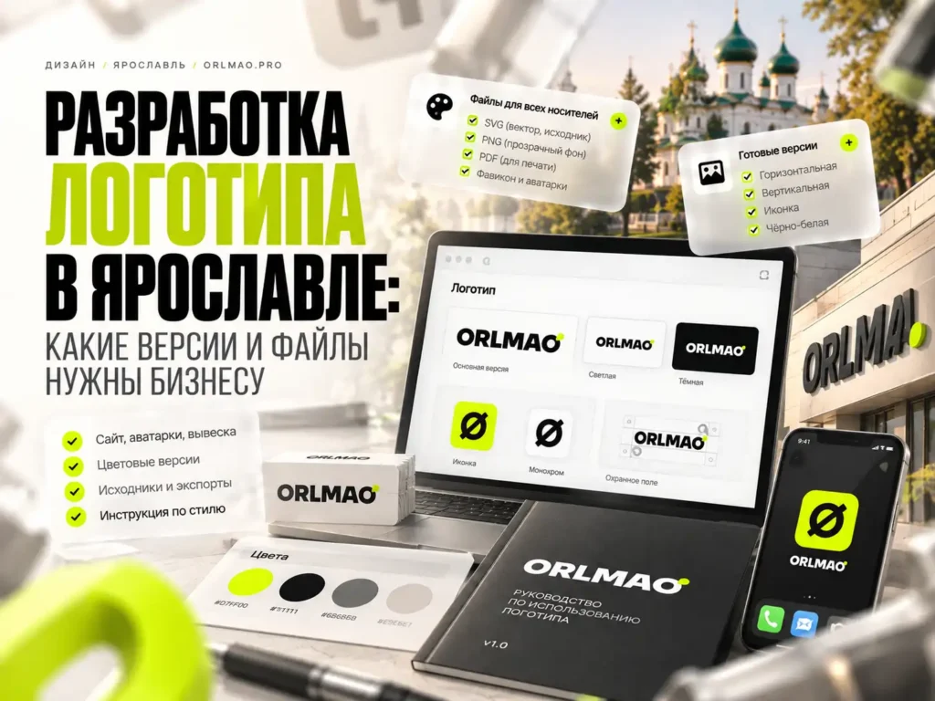 Разработка логотипа в Ярославле: какие версии и файлы нужны бизнесу